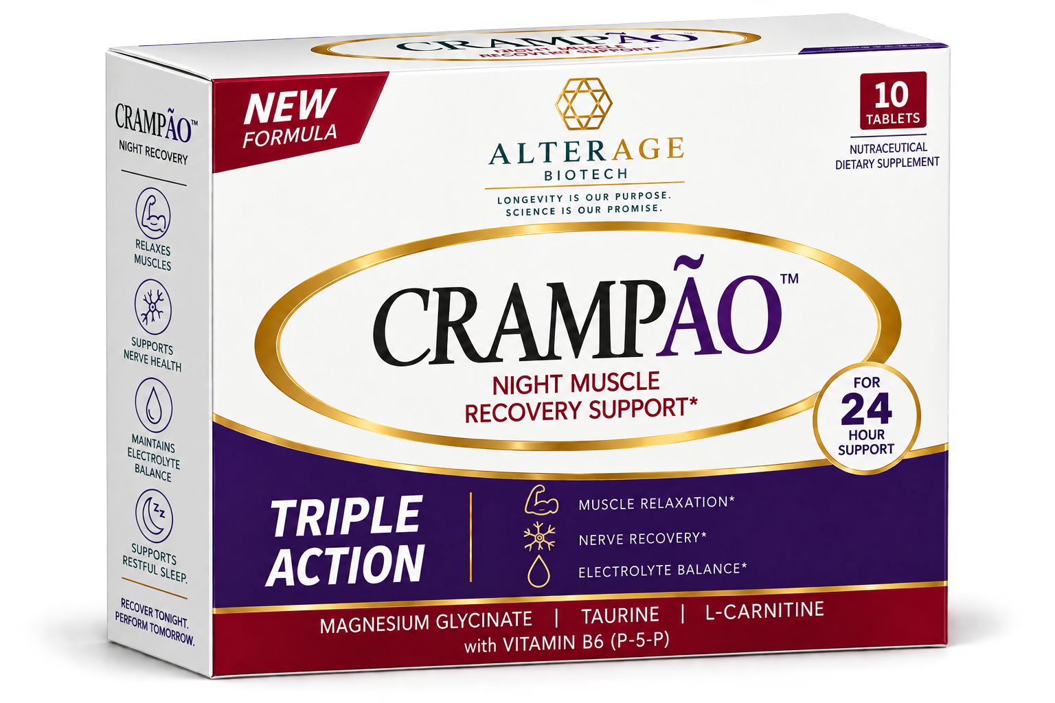 Crampão 10-tablet carton